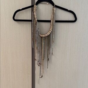 Elegant Gold and Silver Necklace